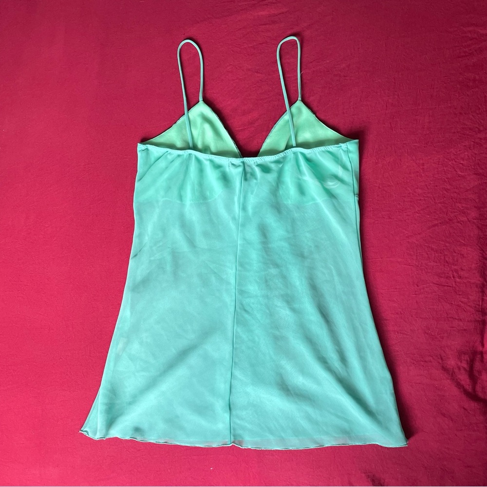 Turquoise/Tiffany Blue Fairweather Babydoll Top - Picture 2 of 4